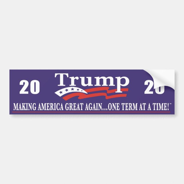 Trump 2020 Reelection Bumper Sticker (Front)