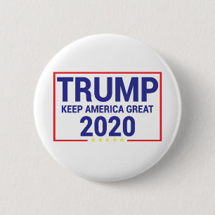 Trump 2020, Trump 2020 Keep America Great 6 Cm Round Badge