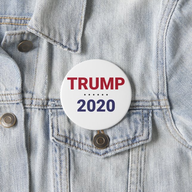 Trump 2020 (US Election) 7.5 Cm Round Badge (In Situ)