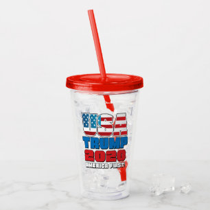 Trump 2020 USA Acrylic Tumbler