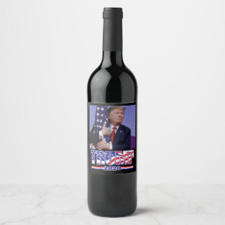 Trump 2020 wine label