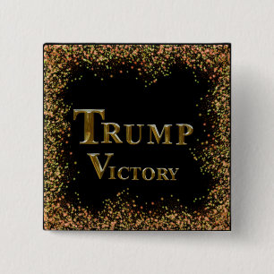 TRUMP 2024 15 CM SQUARE BADGE