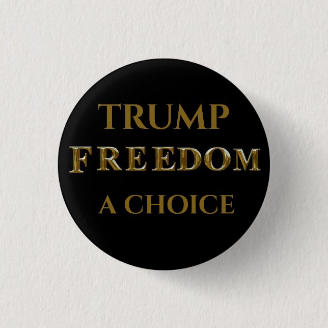 TRUMP 2024   3 CM ROUND BADGE (Front)
