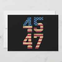 Trump 2024 45 47 Vintage American Flag Retro 4547