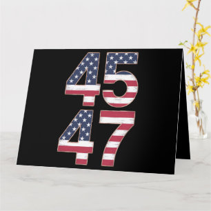 Trump 2024 45 47 Vintage Card