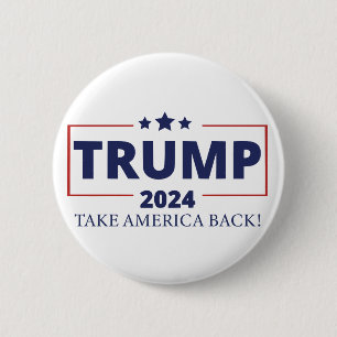 Trump 2024 6 cm round badge