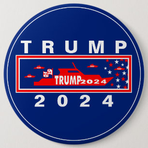 TRUMP 2024  6 CM ROUND BADGE
