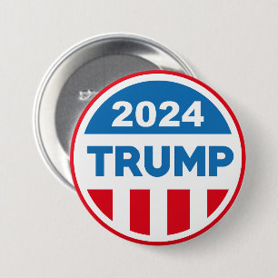 Trump 2024 7.5 cm round badge