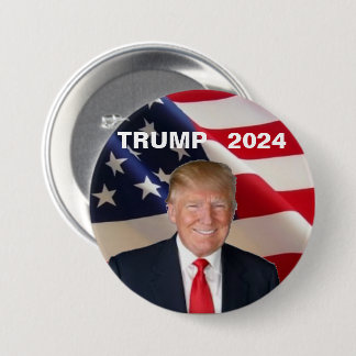 Trump 2024 7.5 cm round badge