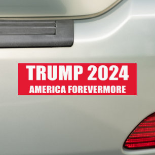 TRUMP 2024 - AMERICA FOREVERMORE BUMPER STICKER