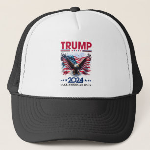 Trump 2024 American Eagle Trucker Hat