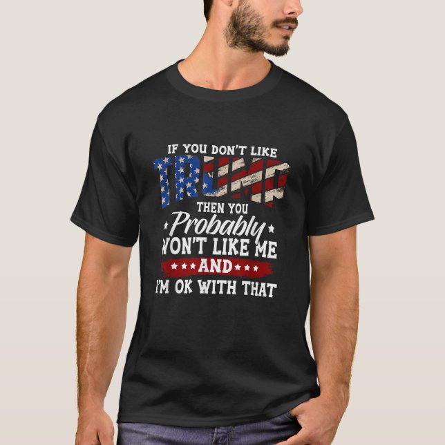 Trump 2024 American Flag 4th of July Trump 2024 T-Shirt (Front)