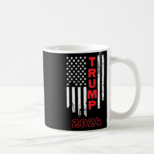 Trump 2024 American Flag Adult Short Sleeve Shirt Coffee Mug