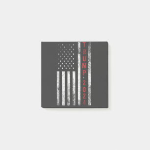 Trump 2024 American Flag Distressed Vintage Gift Post-it Notes