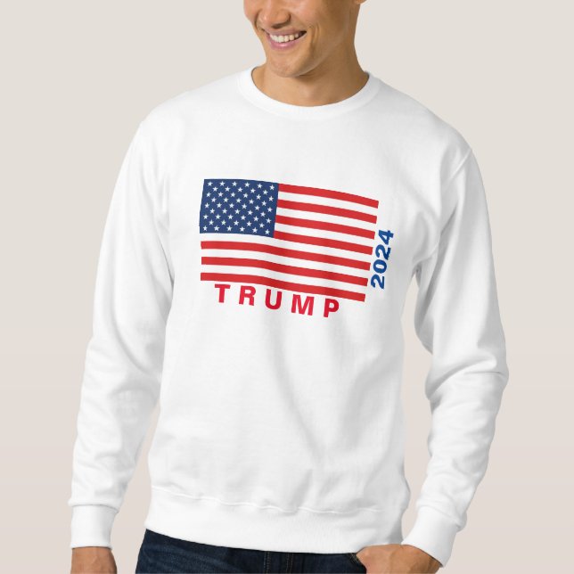 TRUMP 2024 Basic Sweatshirt (White) (Front)