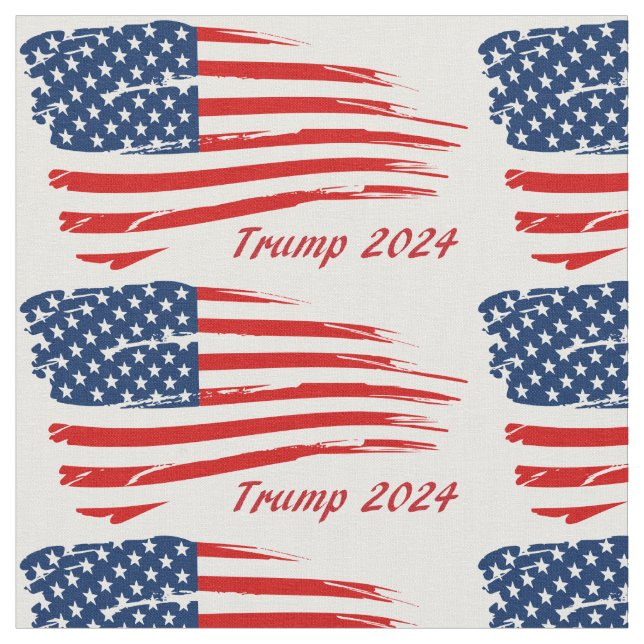 Trump 2024 Battle Flag Fabric (Close Up)