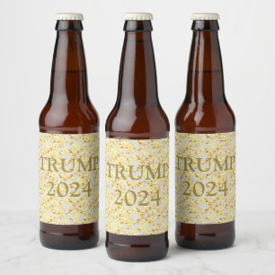 TRUMP 2024 BEER BOTTLE LABEL