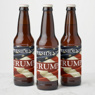 TRUMP 2024 BEER BOTTLE LABEL