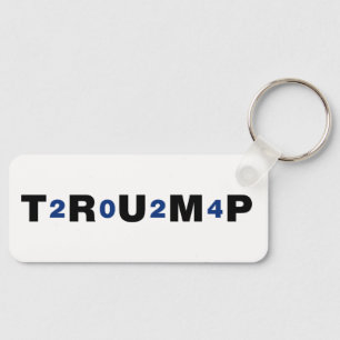 Trump 2024 Blue Key Ring