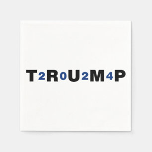Trump 2024 Blue Napkin