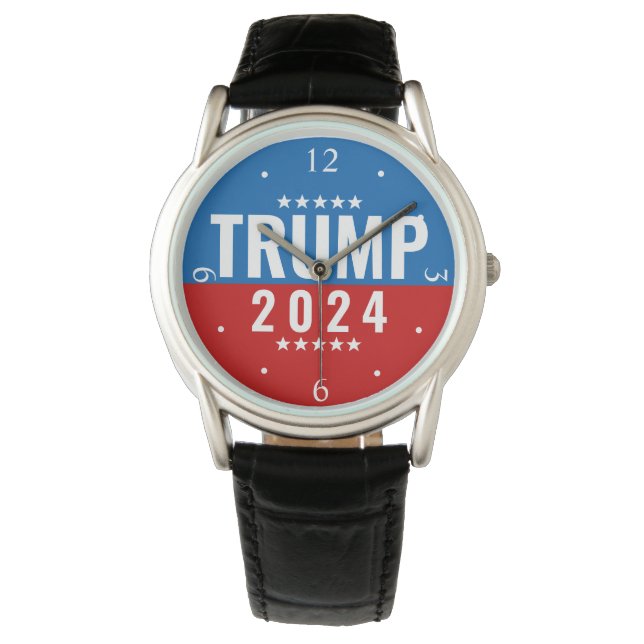 Trump 2024 Bold Patriotic Watch (Front)