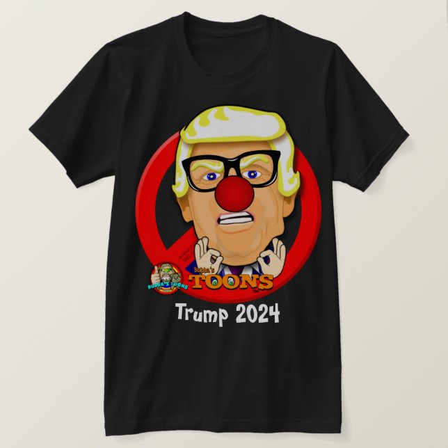 Trump 2024 - Bubba's Toon Tee's T-Shirt (Design Front)