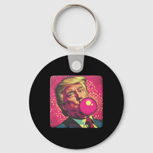 Trump 2024 Bubble Gum Pop  Key Ring