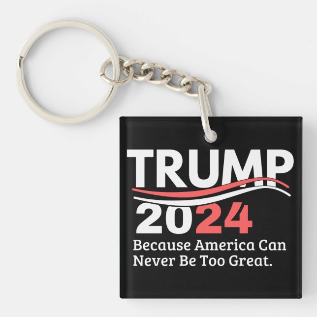 trump 2024 bumper key ring (Front)