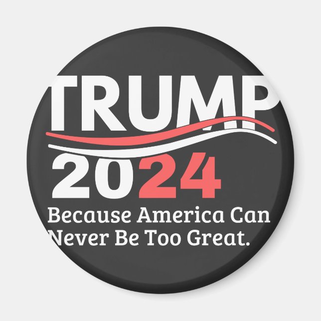 trump 2024 bumper magnet (Front)