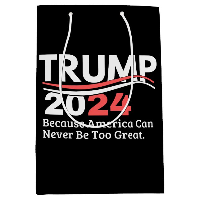 trump 2024 bumper medium gift bag (Front)