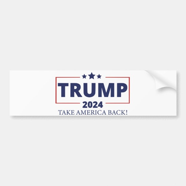 Trump 2024 bumper sticker (Front)