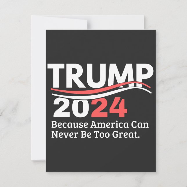 trump 2024 bumper thank you card (Front)