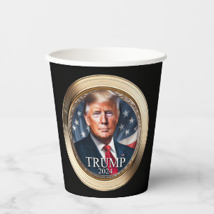 Trump 2024 Campaign Novelty Rally Paper Cups