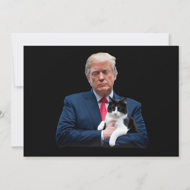 Trump 2024 Cat MAGA Funny Trump Cat Invitation (Front)
