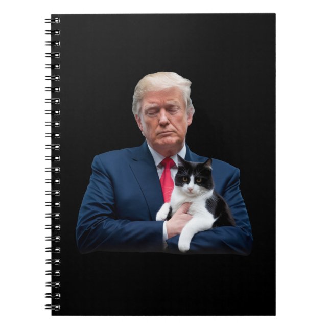 Trump 2024 Cat MAGA Funny Trump Cat Notebook (Front)