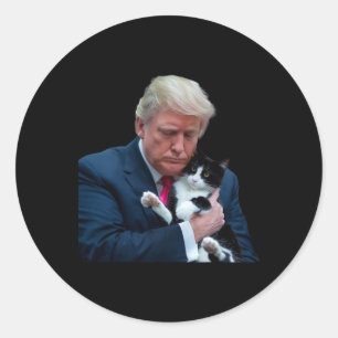 Trump 2024 Cat Mega Funny Trump Cat Classic Round Sticker