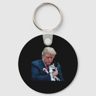 Trump 2024 Cat Mega Funny Trump Cat  Key Ring