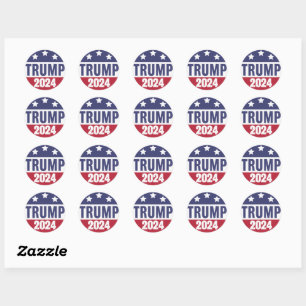 Trump 2024 Classic Round Stickers