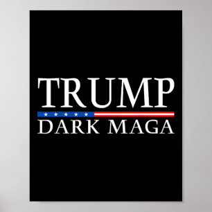 Trump 2024 Dark Mega President Donald Trump  Poster