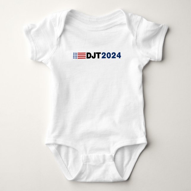 Trump 2024 DJT Baby Bodysuit (Front)