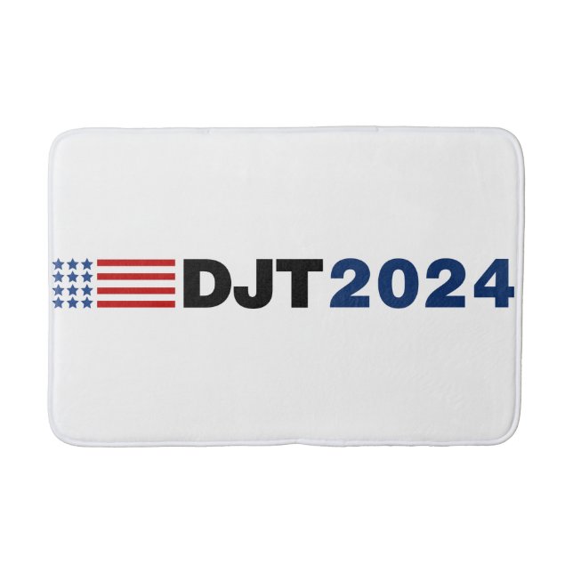 Trump 2024 DJT Bath Mat (Front)