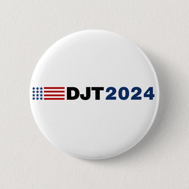 Trump 2024 DJT Button (Front)
