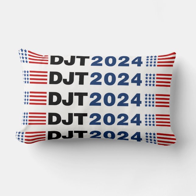 Trump 2024 DJT Lumbar Cushion (Front)