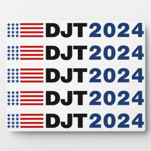 Trump 2024 DJT Plaque