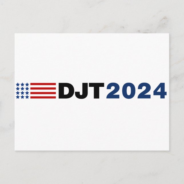Trump 2024 DJT Postcard (Front)