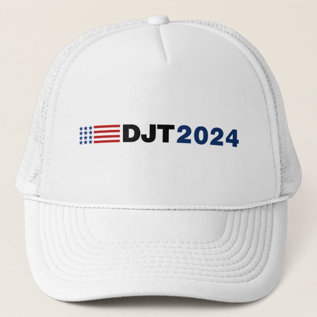 Trump 2024 DJT Trucker Hat (Front)