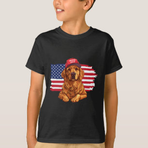 Trump 2024 Dog Dogs Golden Retriever Donald Trump T-Shirt