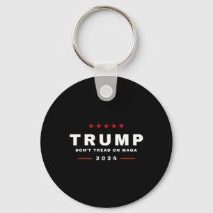 Trump 2024 Don't Tread On Maga Snake Rattlesnake  Key Ring