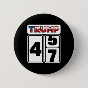 Trump 2024 Election 47 Victory Win President Inaug 6 Cm Round Badge