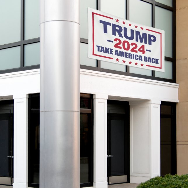 Trump 2024 Election America Banner (Outside Building)
